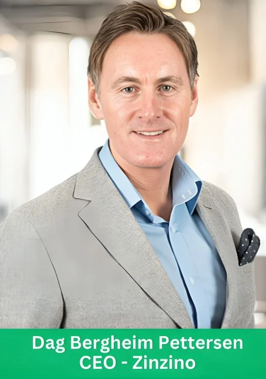 Dag Bergheim Pettersen, the CEO of Zinzino, wearing a grey blazer and light blue shirt in a professional portrait.