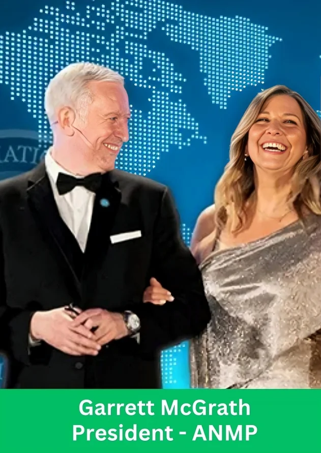 Garrett McGrath President of ANMP smiling during an international leadership and networking event