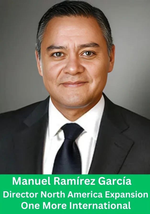 Manuel Ramírez García, Director of North America Expansion for One More International, posing for an official corporate headshot.