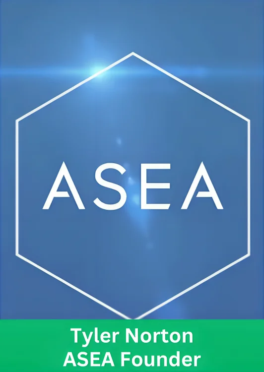 ASEA logo representing the company's milestone of 50 million products sold across 35 countries.