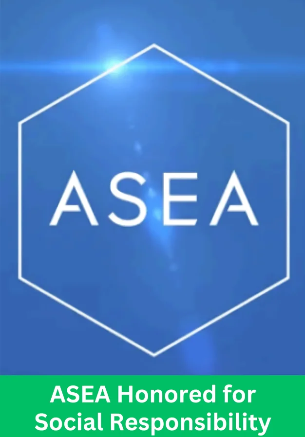 ASEA logo representing the company's Silver CSR Award for Corporate Social Responsibility and global humanitarian initiatives.