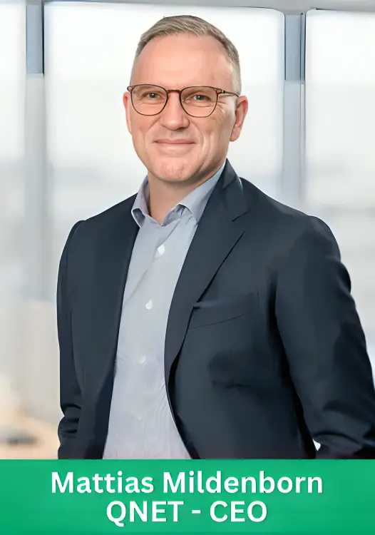 Mattias Mildenborn, CEO of QNET, speaking about the Sparsa AI Platform and enterprise AI adoption.