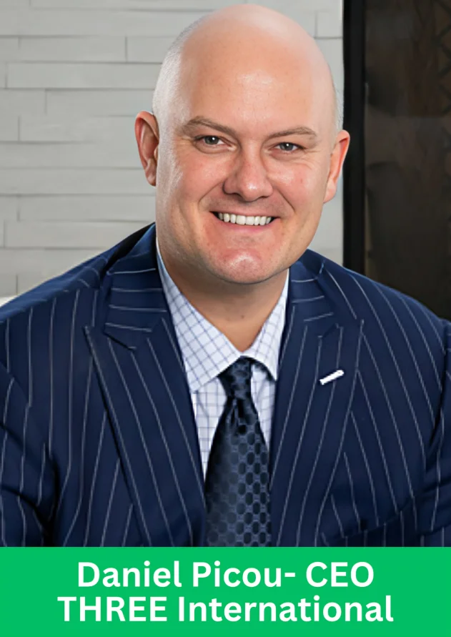 Daniel Picou, Founder and CEO of THREE International, following the company's TITAN American Business Awards Silver win.